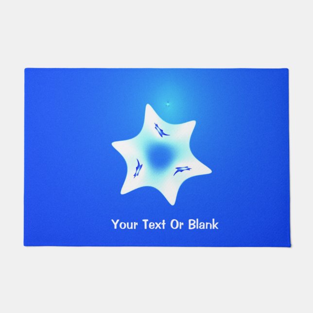 Fraktal Magen Lavan (White Star) Fußmatte (Vorderseite)