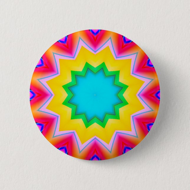 Fraktal Mandala - 11 Button (Vorderseite)