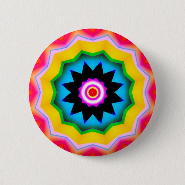 Fraktal Mandala - 12 Button (Vorderseite)