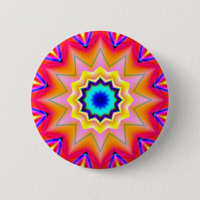 Fraktal Mandala - 19 Button (Vorderseite)