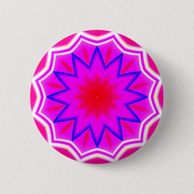 Fraktal Mandala - 21 Button (Vorderseite)