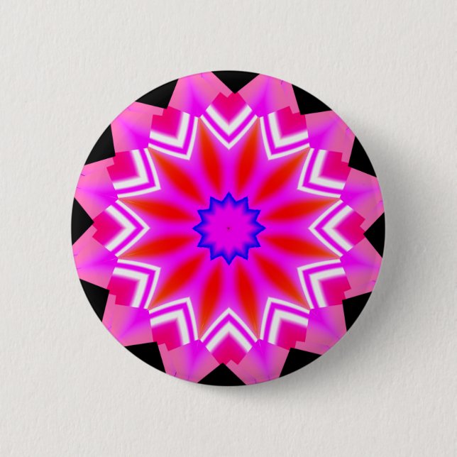 Fraktal Mandala - 22 Button (Vorderseite)
