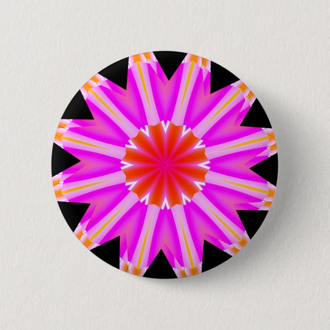 Fraktal Mandala - 23 Button (Vorderseite)
