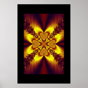 Fraktal Mandala 6 Poster
