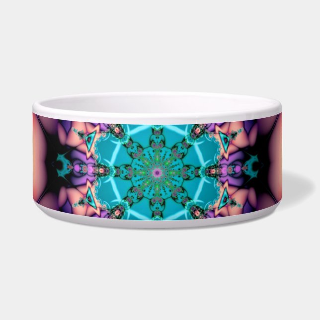Fraktal Mandala Floral Psychedelic Napf (Vorderseite)