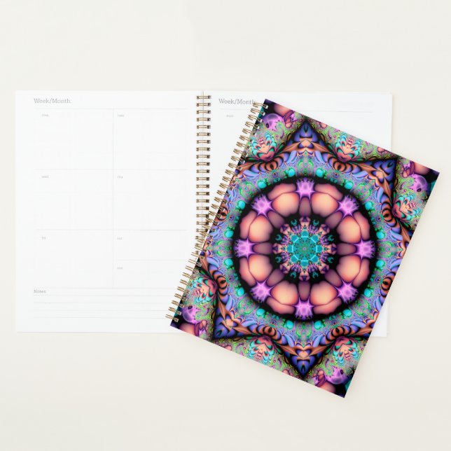 Fraktal Mandala Floral Psychedelic Planer (Anzeige)