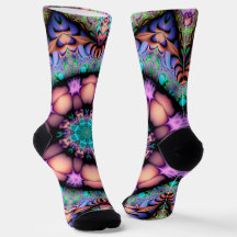 Fraktal Mandala Floral Psychedelisch