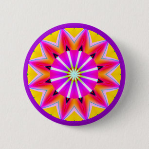 Fraktal Mandala - Individuell angepasst Button