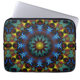 Fraktal Mandala Lace Art Notebook Laptopschutzhülle