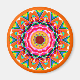 Fraktal Mandala Magnet