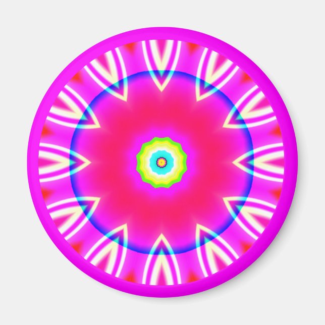 Fraktal Mandala Magnet (Vorne)