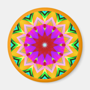Fraktal Mandala Magnet