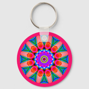 Fraktal Mandala Schlüsselanhänger