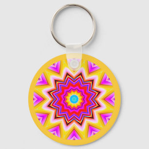 Fraktal Mandala Schlüsselanhänger