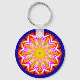 Fraktal Mandala Schlüsselanhänger