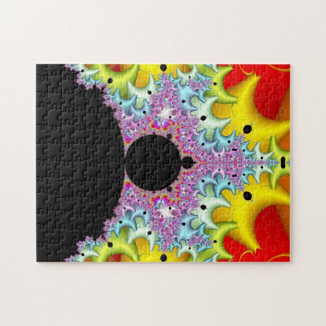 Fraktal Mandelbrot Mehrfarben Puzzle (Horizontal)
