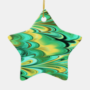 Fraktal Marble 6-2 Keramik Ornament