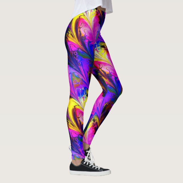 Fraktal Marble 7A Leggings (Rechts)