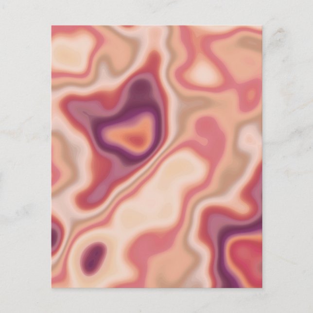 Fraktal Marble Abstrakt Art Scrapbook (Vorderseite)