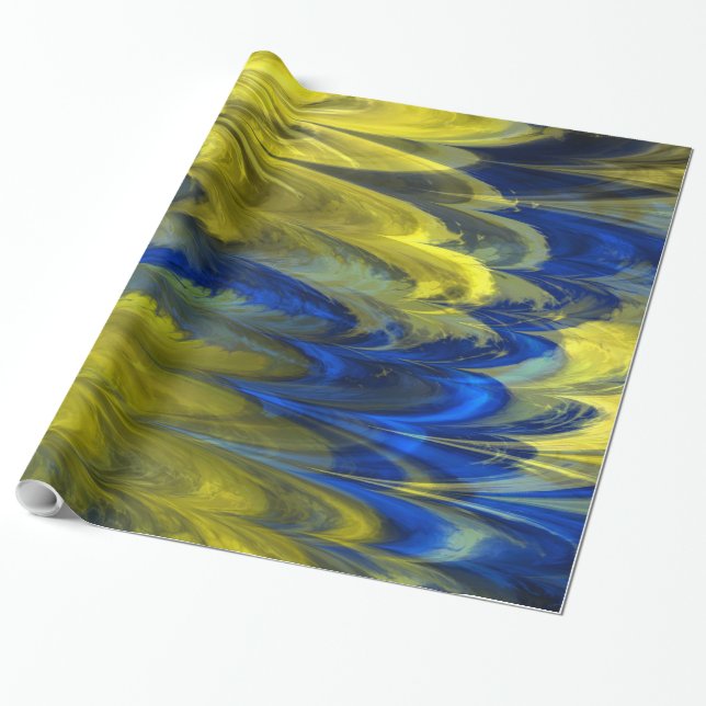 Fraktal Marmor 4-21 Wrapping Paper Geschenkpapier (Ungerollt)
