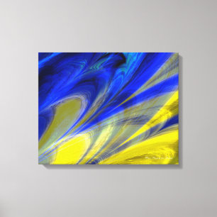 Fraktal Marmor 4-6 überzogene Canvas Leinwanddruck