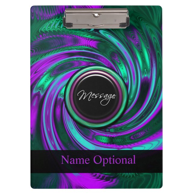 Fraktal-Marmor 6A-B Bildoptionen-Zwischenablagen Klemmbrett (Vorderseite)