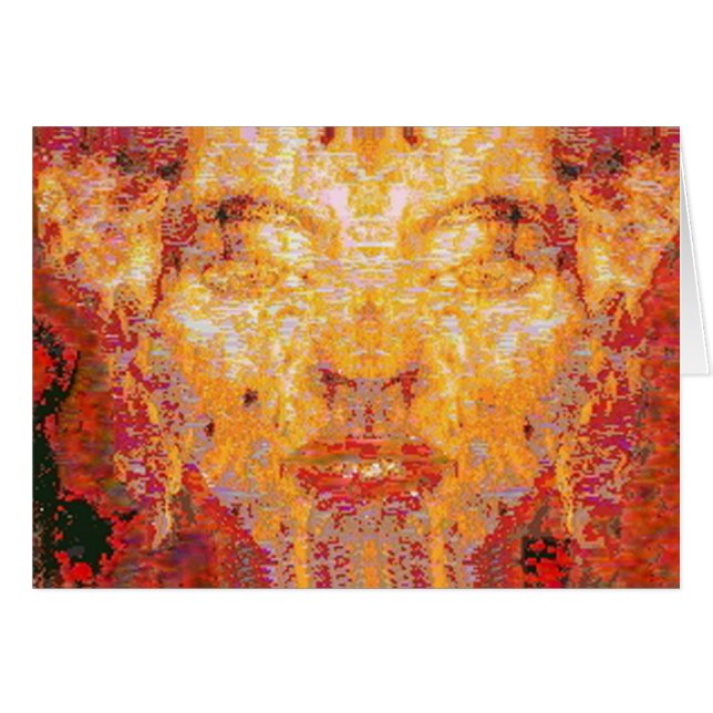 FRAKTAL-Maske spielt keine Rolle in Rot-Gelb (Vorderseite (Horizontal))