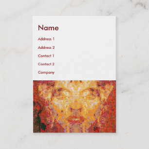 FRAKTAL-Maske spielt keine Rolle in rot, weiß Visitenkarte