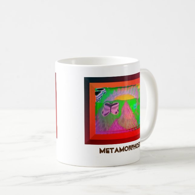 Fraktal Metamorphose Tasse (VorderseiteRechts)