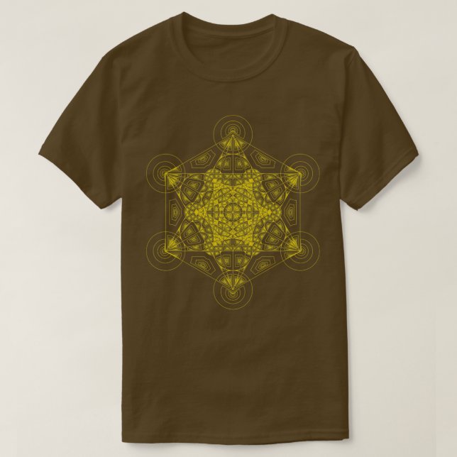 Fraktal Metatrons Orange T-Shirt (Design vorne)
