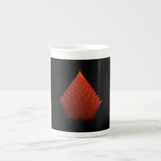 Fraktal mit Spiky Red "Tree" mit Spikes Prozellantasse