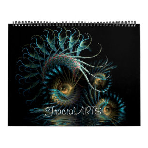 Fraktal MiX ARTS 12 Monate Mauerkalender Kalender