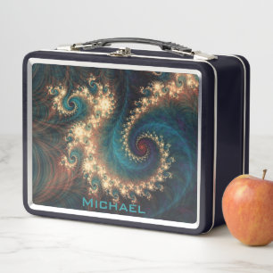 Fraktal Monogram Metal Lunch Box