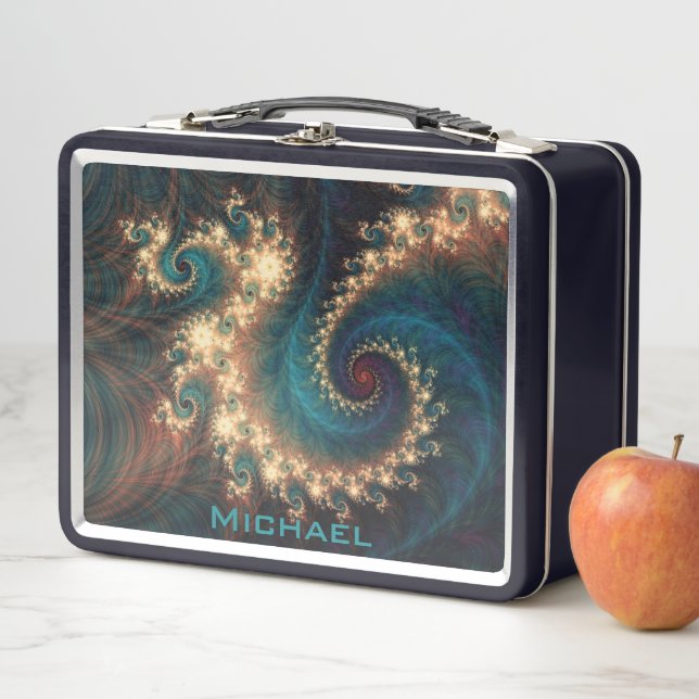 Fraktal Monogram Metal Lunch Box (Beispiel)