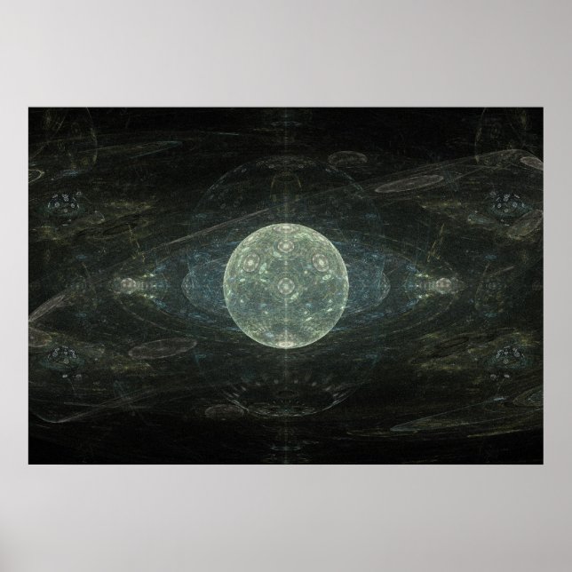 Fraktal "Moon Station" Art Poster (Vorne)