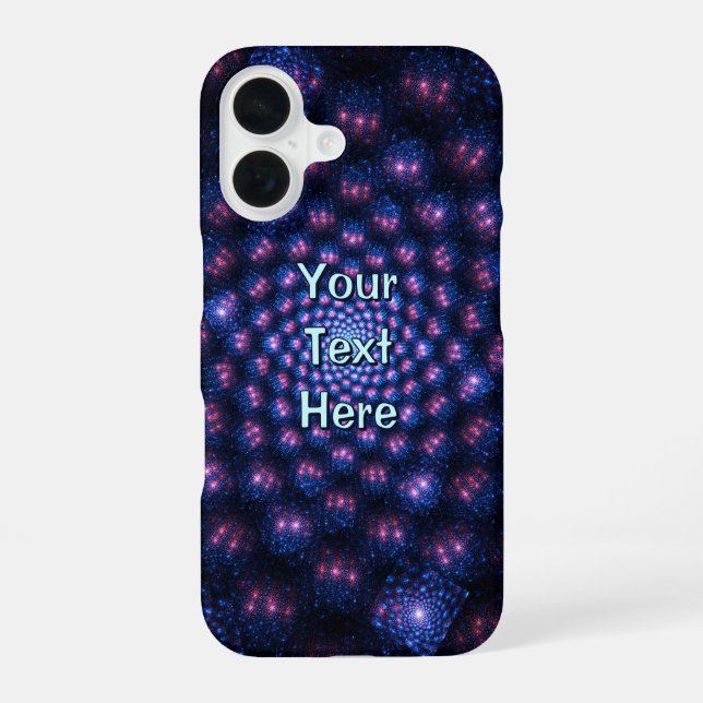 Fraktal Multiverse iPhone 16 Hülle (Rückseite)