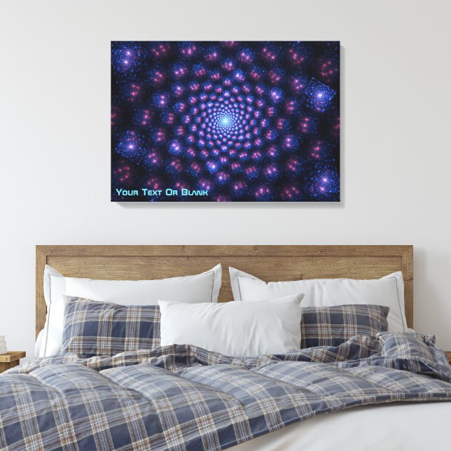 Fraktal Multiverse Leinwanddruck (Insitu (Schlafzimmer))