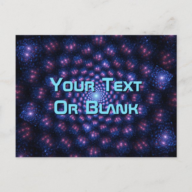 Fraktal Multiverse Postkarte (Vorderseite)