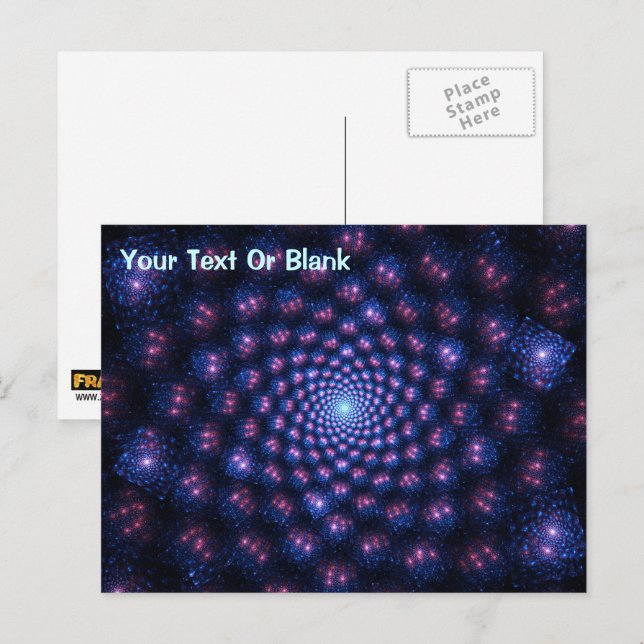 Fraktal Multiverse Postkarte (Vorne/Hinten)