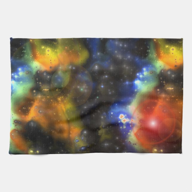 Fraktal Nebulae 6 Küchentuch (Horizontal)