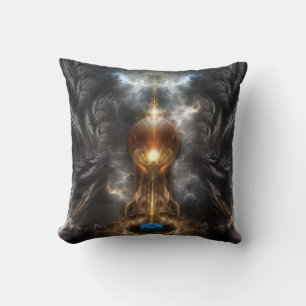 Fraktal Orb of Light Art Mojo Pillow Kissen