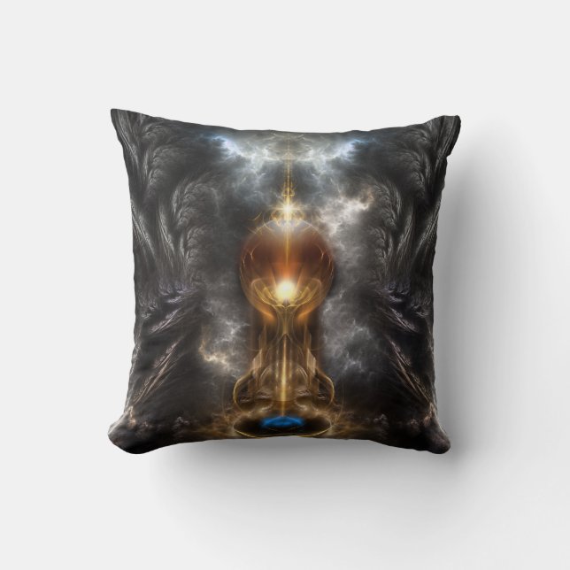 Fraktal Orb of Light Art Mojo Pillow Kissen (Vorderseite)