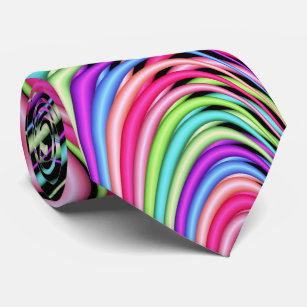 Fraktal-Pastell-Wirbel Krawatte