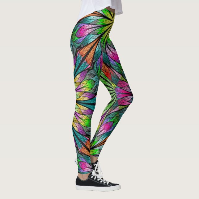 Fraktal-Pop-Fashion-Leggings Leggings (Rechts)