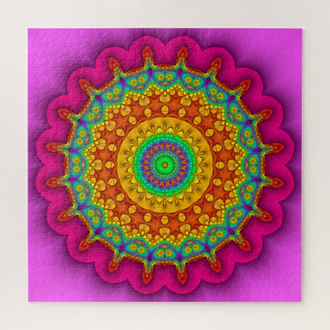 Fraktal-prismatisches Kaleidoskop Puzzle (Horizontal)