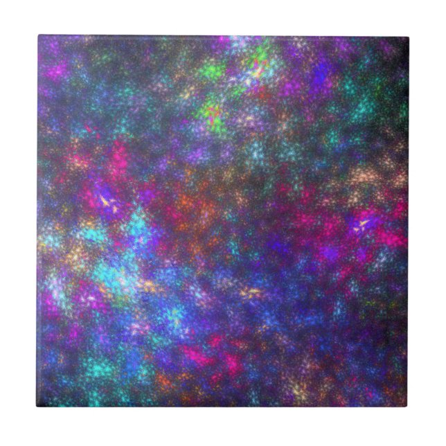 Fraktal Rainbow Fliese (Vorderseite)