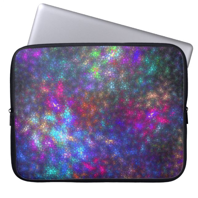 Fraktal Rainbow Laptopschutzhülle (Vorderseite)