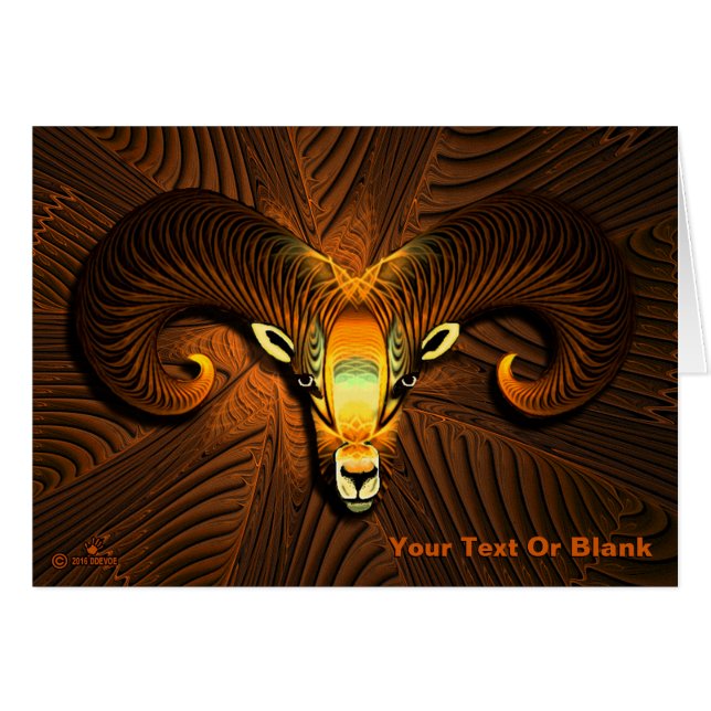 Fraktal Ram's Head (Vorderseite (Horizontal))