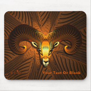 Fraktal Ram's Head Mousepad