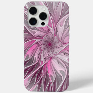 Fraktal Rosa Blume Traum, Blumenfantasy Muster Case-Mate iPhone Hülle